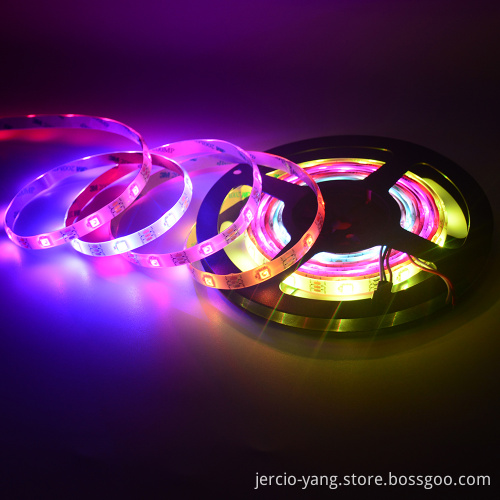 JERCIO, SK6812 built-in IC, phantom color 5050RGB lamp bar, double signal transmission, drop glue waterproof